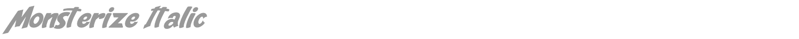 Monsterize font preview